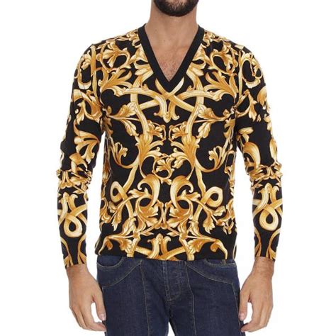 maglie oro versace|Maglieria Versace da uomo .